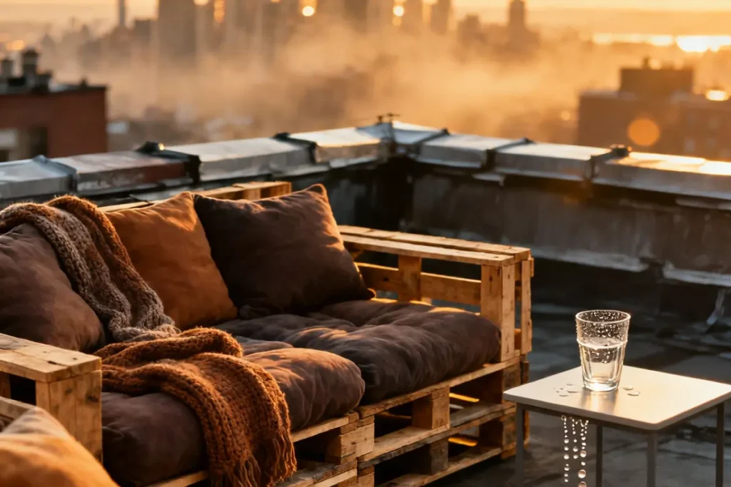 The Ultimate Pallet Sofa: Cheap, Comfy & Perfect for Your Rooftop Oasis